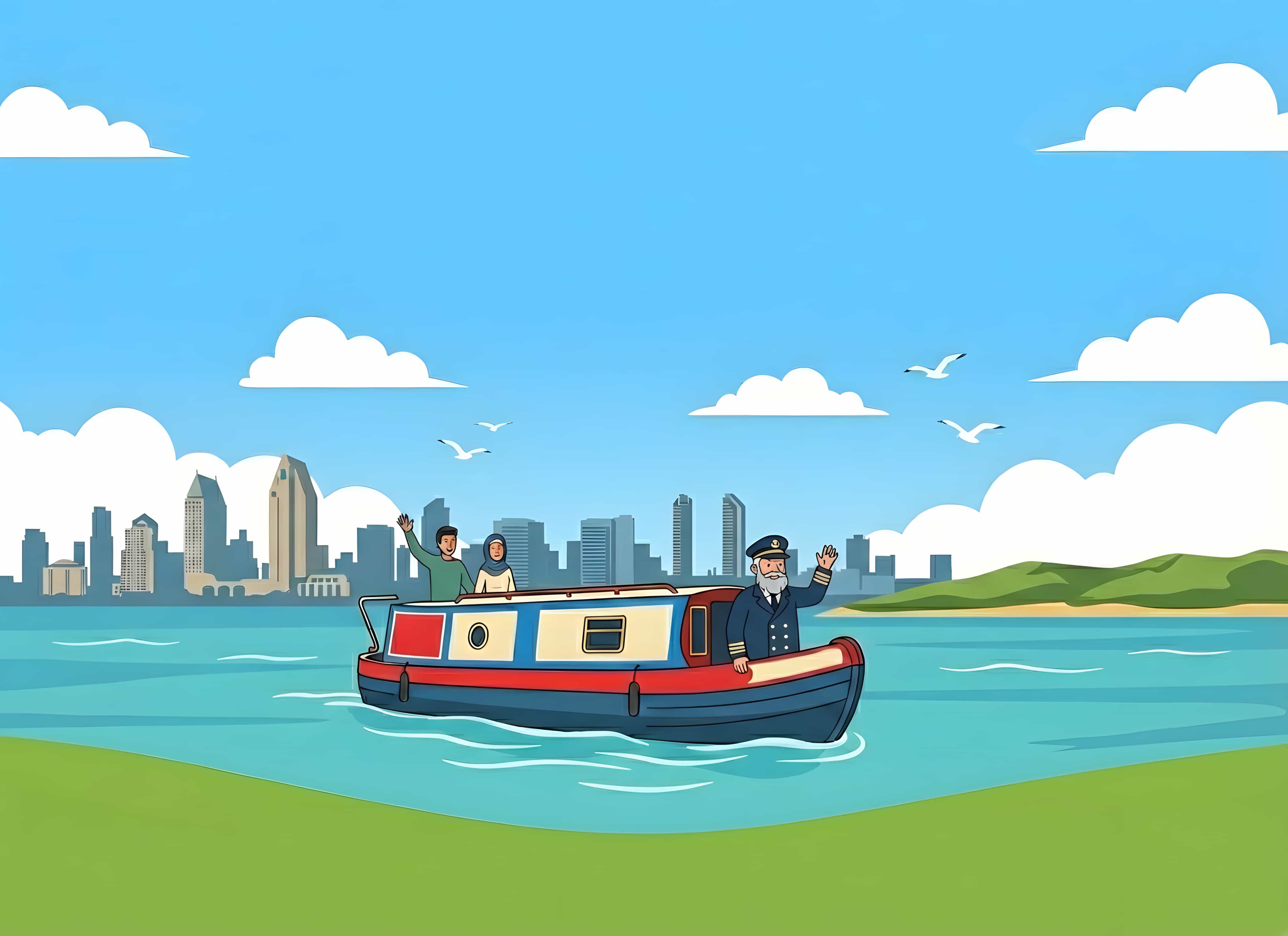 AI-powered marketing calendar dashboard showing scheduled social media posts across multiple platforms